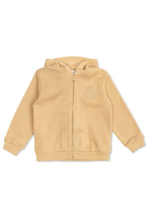 キッズ用トップス FENDI SS25 SWEATSHIRT (JFG199K AQUHF1R4T) Fendi Girls Pink FF Logo Knitted Sweatshirt | Junior Couture